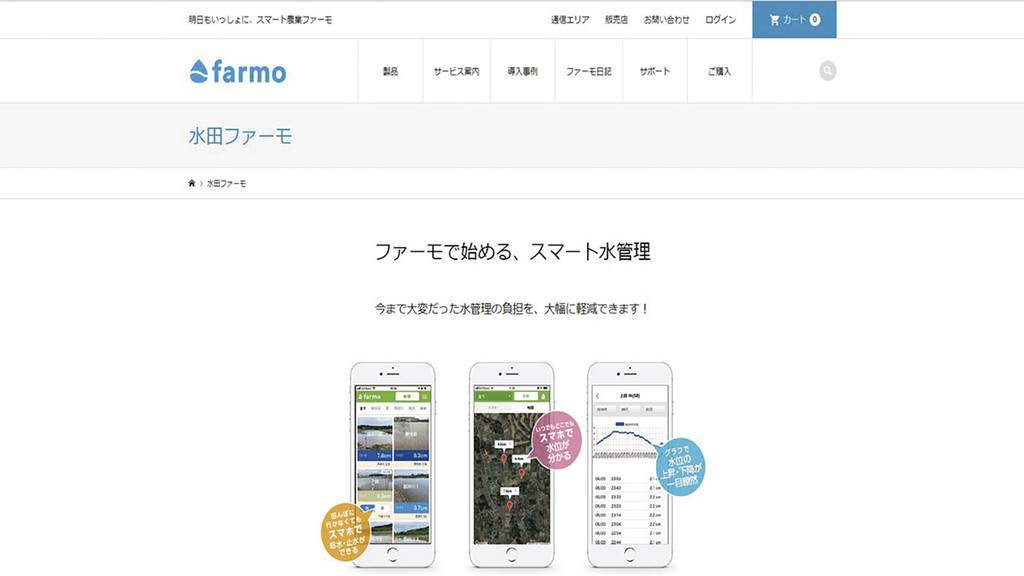 株式会社farmo Webサイト
