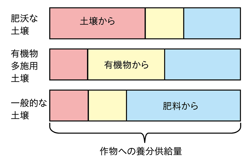 図1.養分供給の模式図（北海道施肥ガイド）