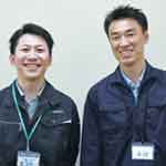 JAようてい営農経済事業本部営農推進課課長木村敏之さん（右）-係長加藤拓未さん（左）-