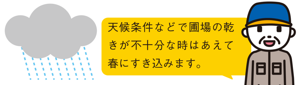 あえて春すき込み