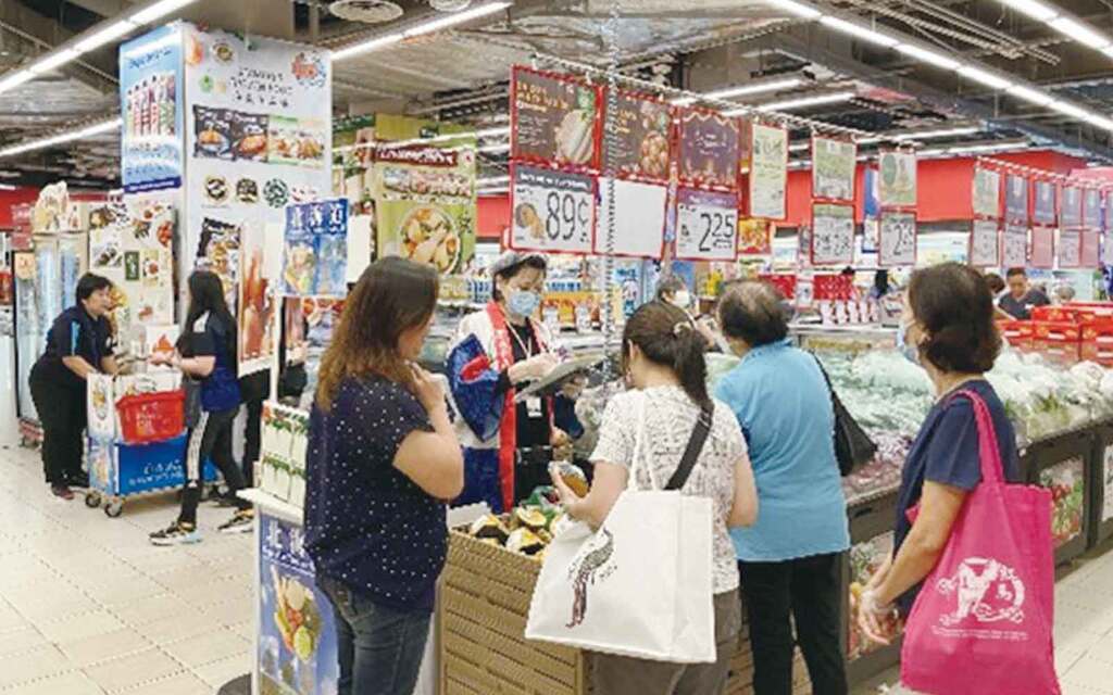 写真1シンガポールでの青果物販売
