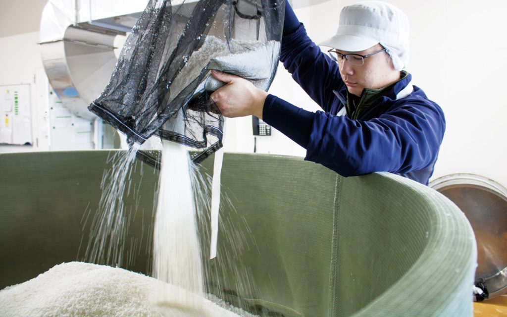 写真1. 「彗星」「きたしずく」は、年間10t近くを消費。